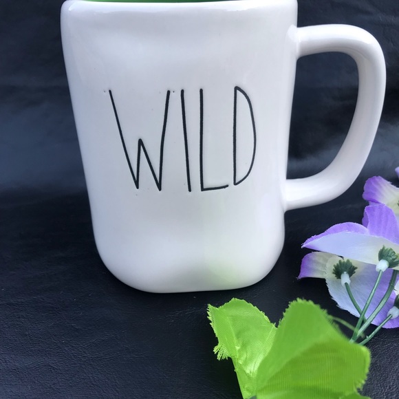 Rae Dunn coffee mug new word WILD in front. - Picture 2 of 4